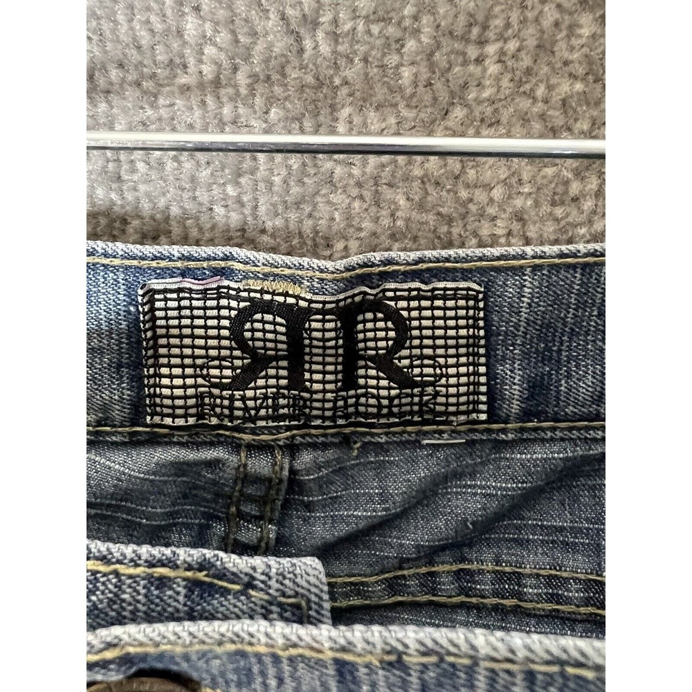 River Rock Jeans Mens Size 40x32 Blue Denim Straight Leg 5-Pocket Cotton/Poly - Picture 3 of 13